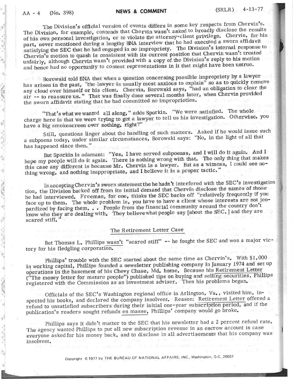 SEC Enforcement — The Critics — page 5