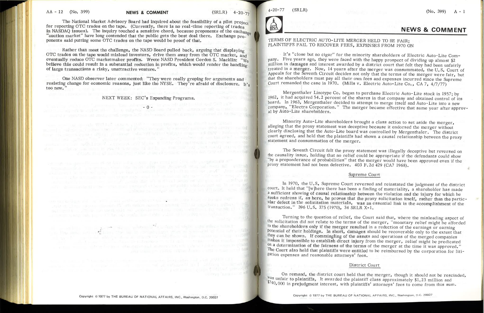 SEC Enforcement — Self Regulators — page 8