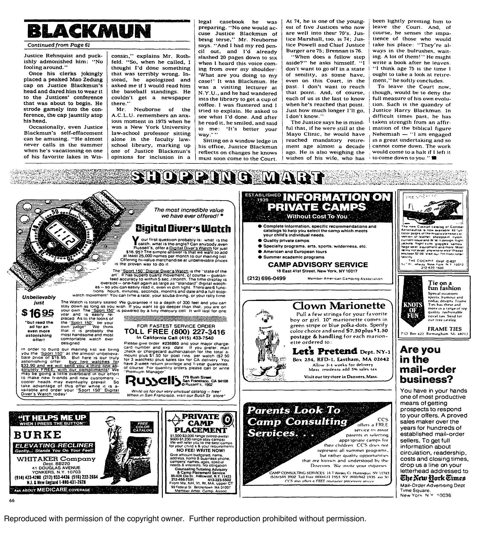 A Candid Talk with Justice Blackmun — page 11
