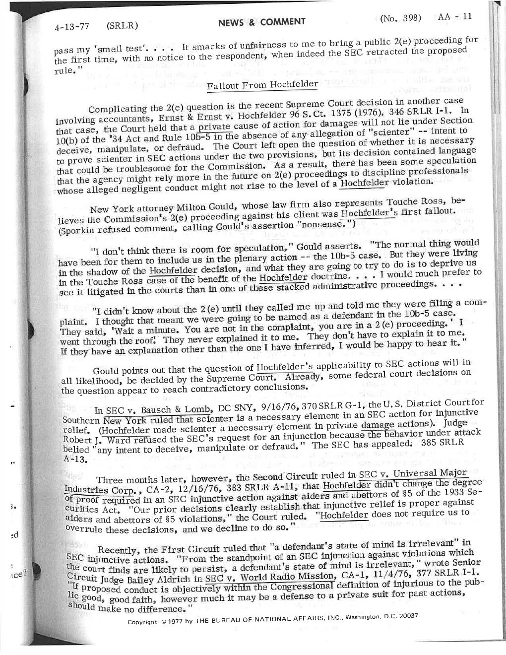 SEC Enforcement — The Critics — page 12