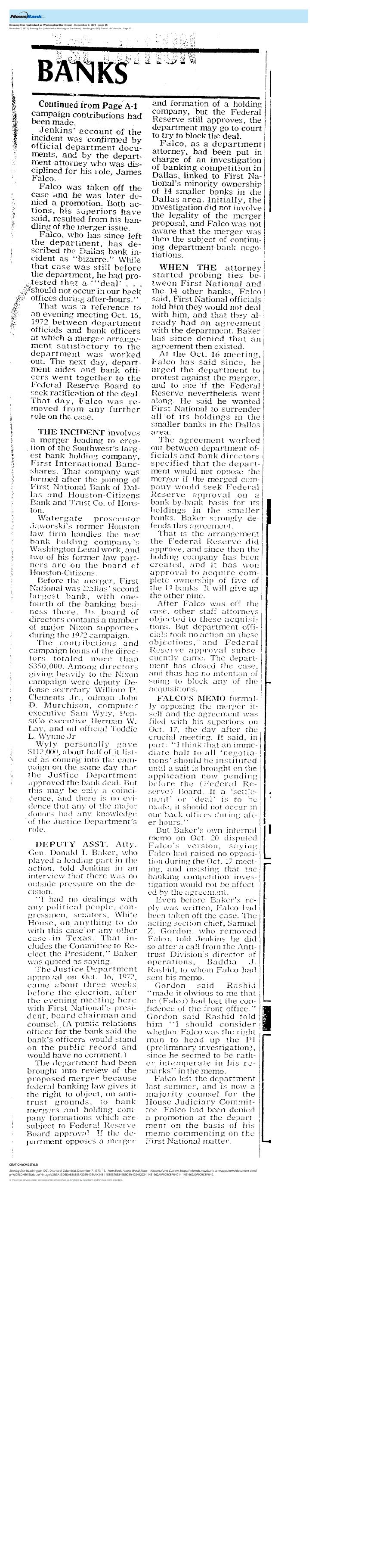 Texas Bank Scandal — page 2