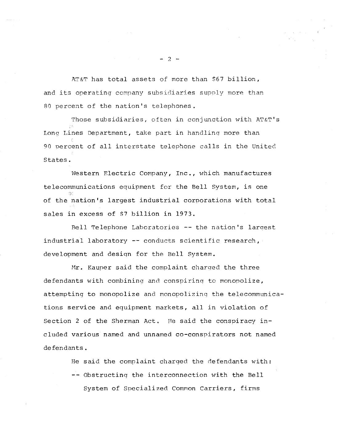 US v. AT&T — page 5