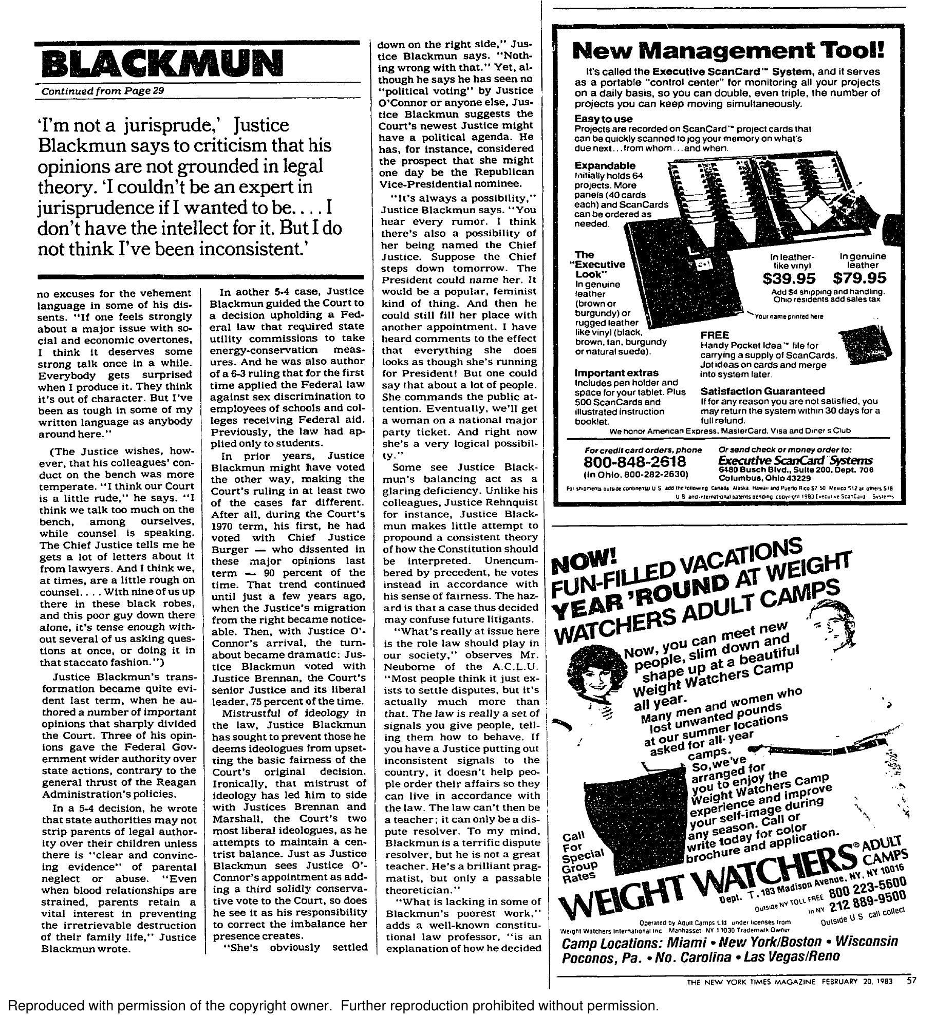 A Candid Talk with Justice Blackmun — page 9