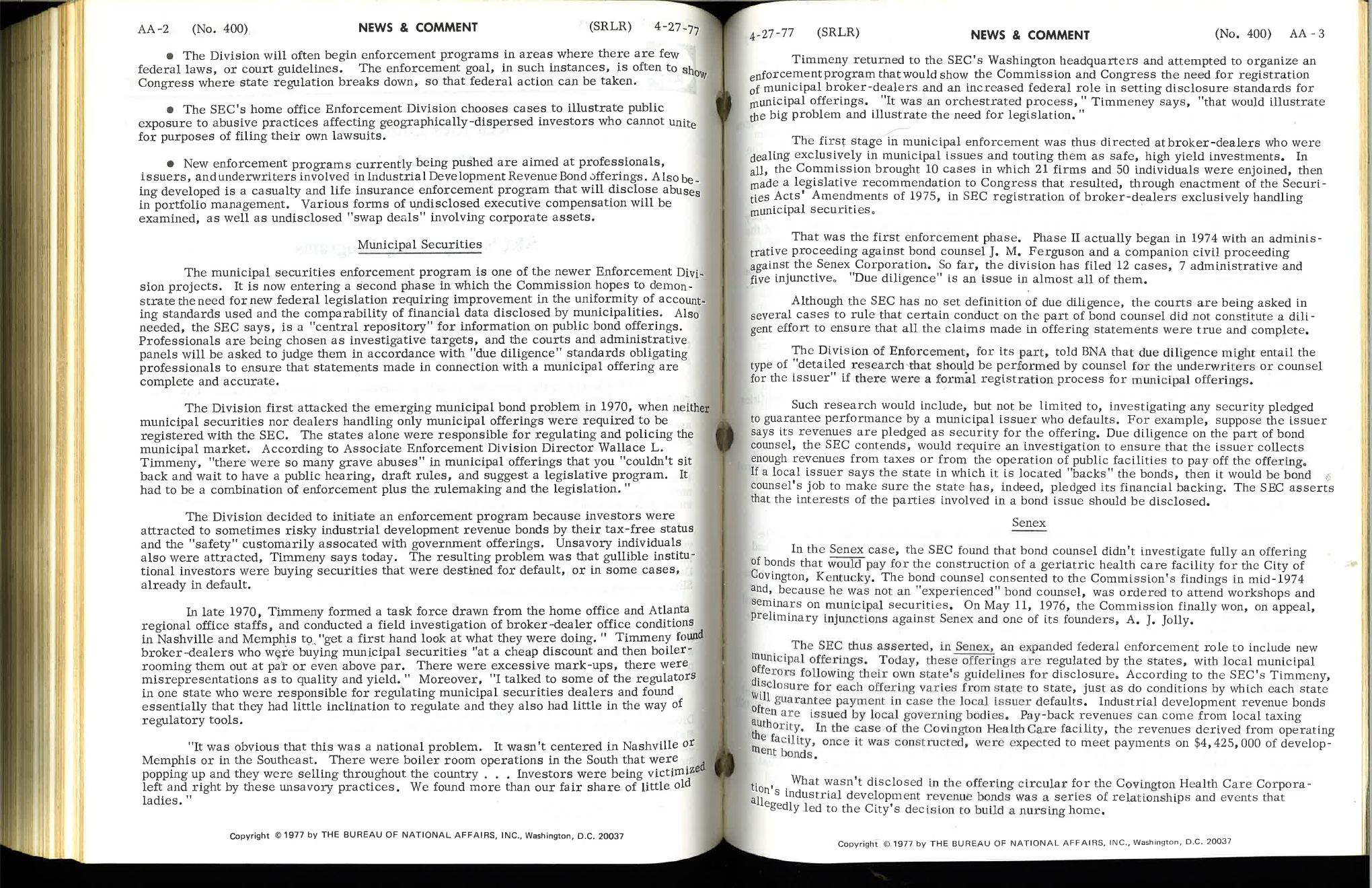 SEC Enforcement — Expanding Programs — page 3