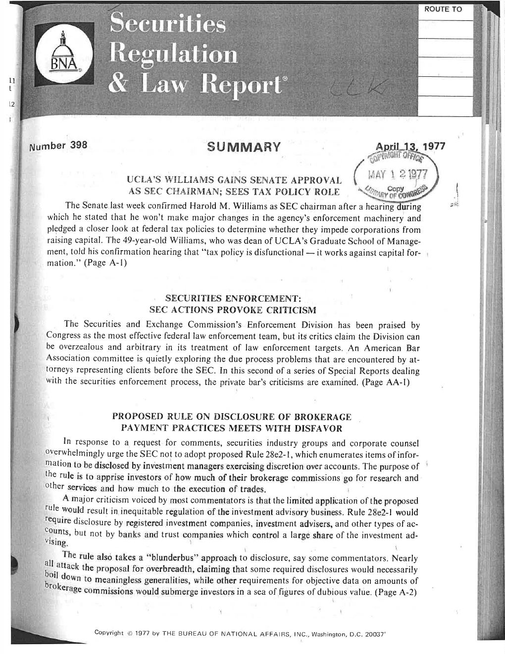 SEC Enforcement — The Critics — page 1