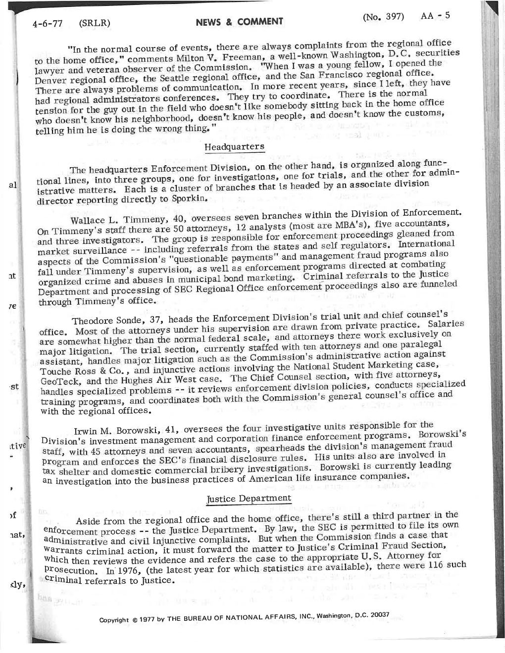 SEC Enforcement — Growth Industry — page 6