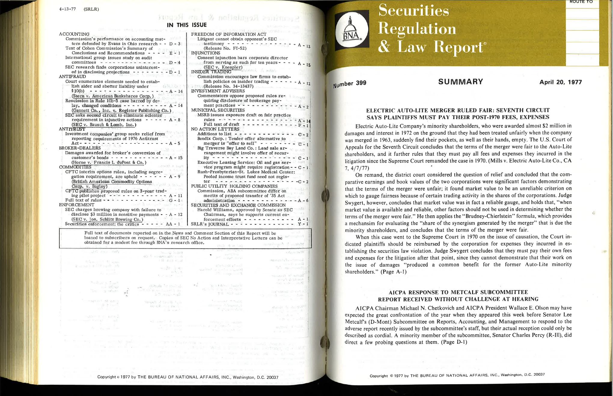 SEC Enforcement — Self Regulators — page 1