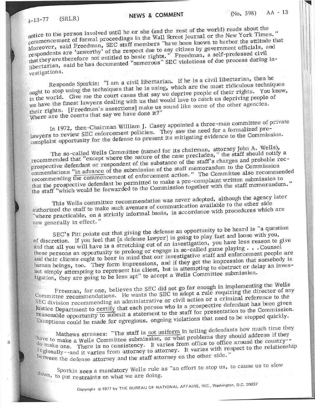 SEC Enforcement — The Critics — page 14